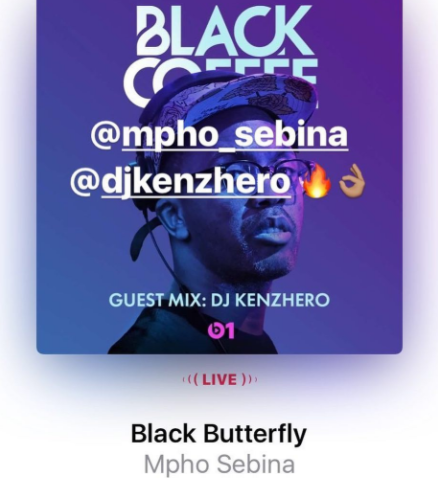 Dj Khenzero samples song featuring Mpho Sebina on Beats1 with Black Coffee