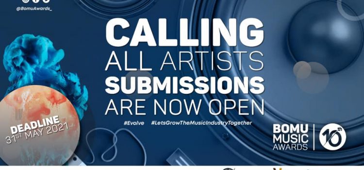ARTISTS INVITED TO SUBMIT MUSIC ALBUMS/EPs and CREATIVE WORKS FOR THE 2021 BOMU AWARDS